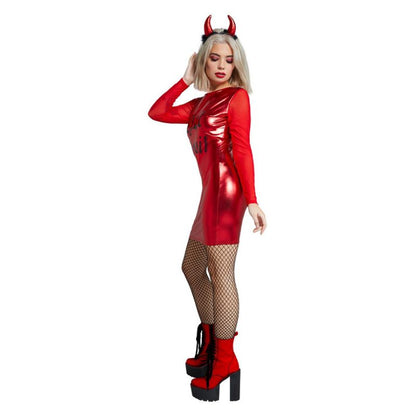 Fever Hot Devil Witch Costume Red Adult 4