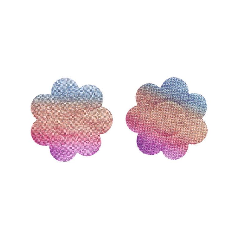Fever Irridecent Flower Nipple Pasties Rainbow Adult 1