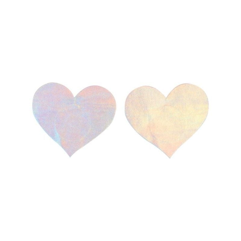 Fever Irridescent Heart Nipple Pasties 1