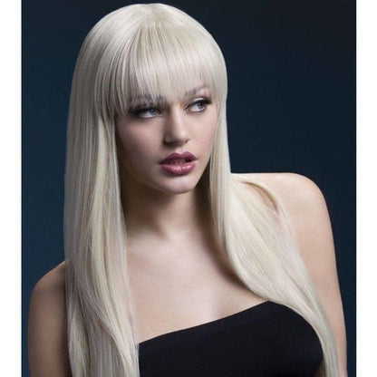 Fever Jessica Wig Adult Blonde Long Fringe 1