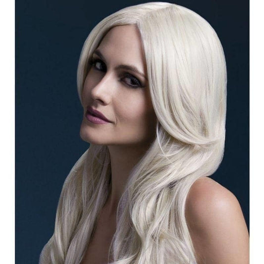 Fever Khloe Wig Adult Long Blonde Wave with Centre Parting 66cm/26in 1