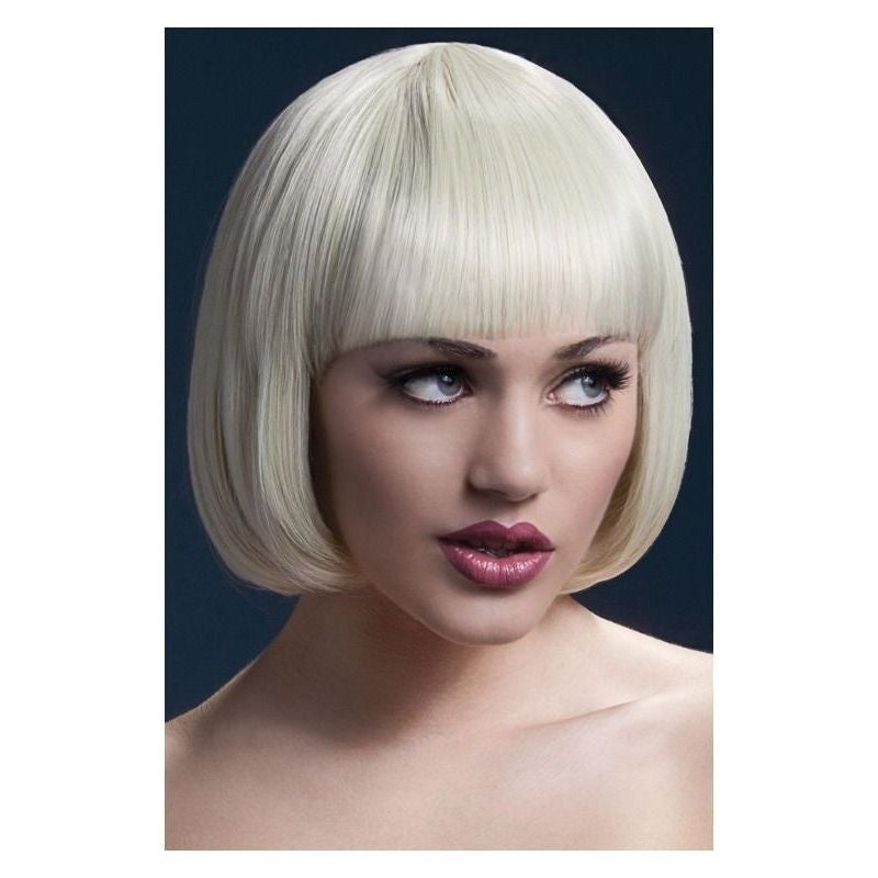 Fever Mia Wig Adult Blonde Short Bob with Fringe 25cm Flapper Hair 1