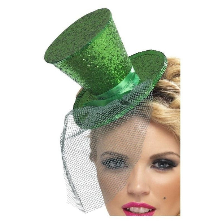 Size Chart Fever Mini Top Hat On Headband Adult Green