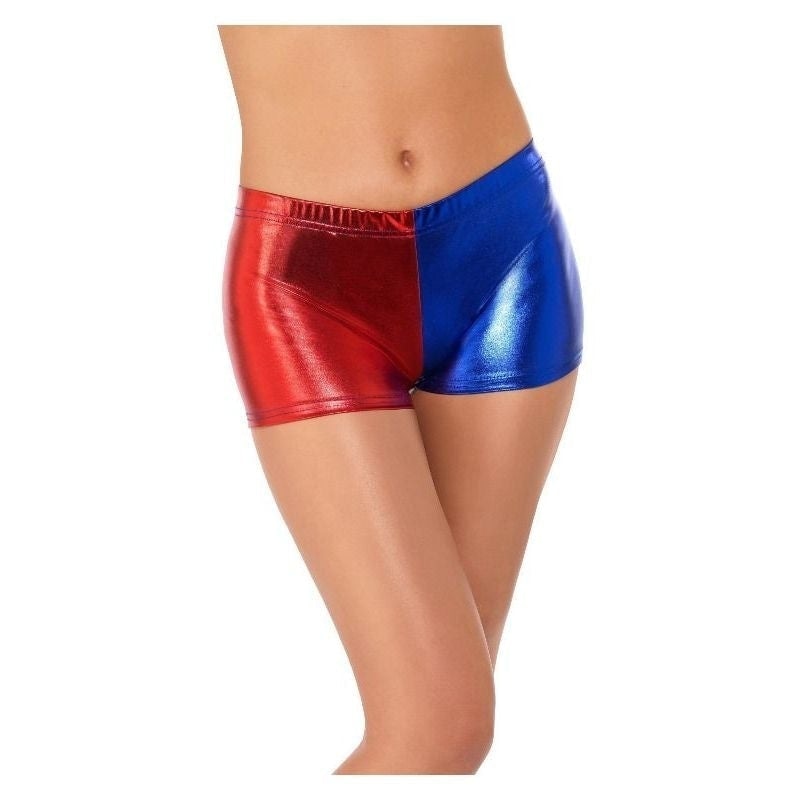 Fever Miss Jester Whiplash Shorts Adult Red Blue 2