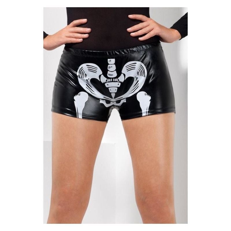 Fever Miss Skeleton Whiplash Hotpants Black 1