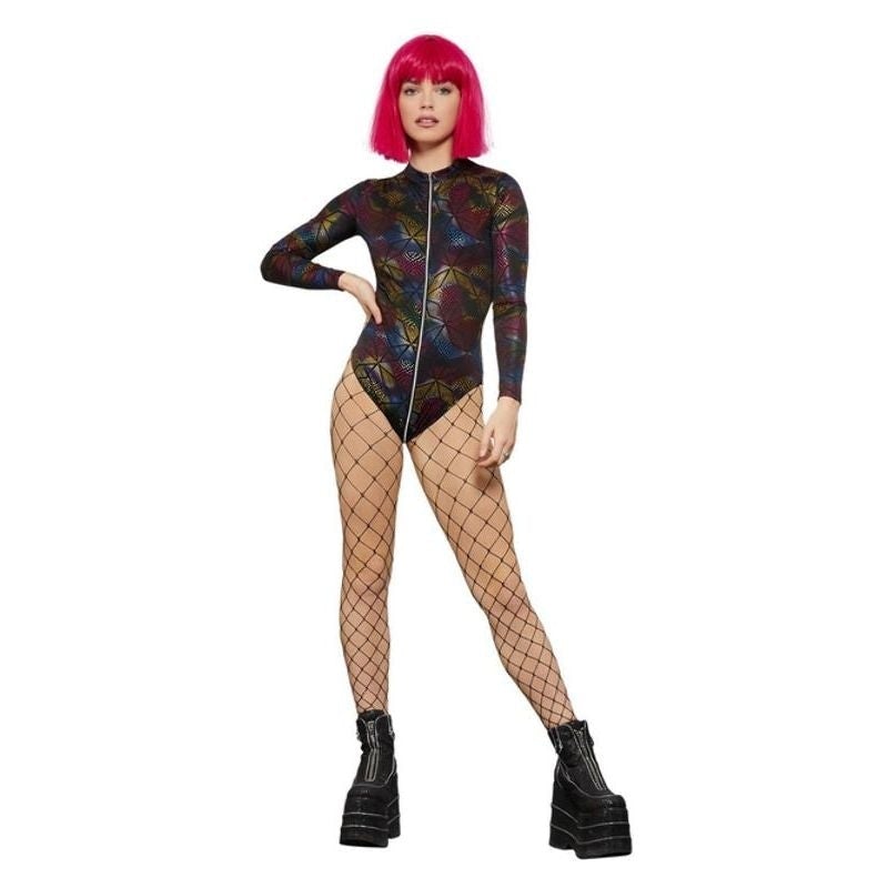 Fever Miss Whiplash Rainbow Print Bodysuit 1