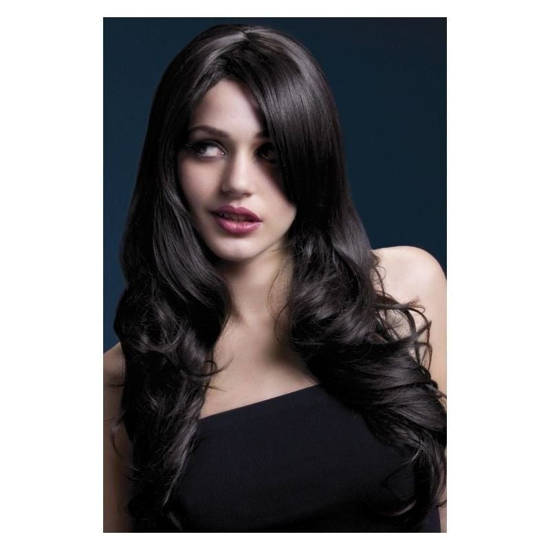 Fever Nicole Wig Adult Brown Soft Wave with Faux Skin Crown Parting 66cm 1