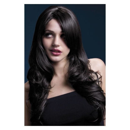 Fever Nicole Wig Adult Brown Soft Wave with Faux Skin Crown Parting 66cm 1