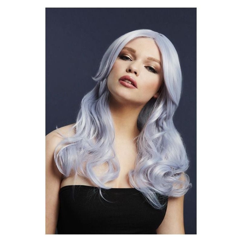 Fever Nicole Wig True Blend Silver Lilac Long Soft Wave Side Parting 66cm 1