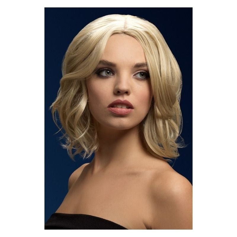 Fever Olivia Wig Adult Dark Blonde Soft Curl Centre Parting Costume Accessory 2