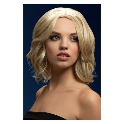 Fever Olivia Wig Adult Dark Blonde Soft Curl Centre Parting Costume Accessory 2