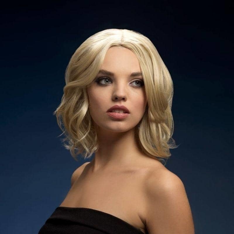 Fever Olivia Wig Adult Dark Blonde Soft Curl Centre Parting Costume Accessory 1