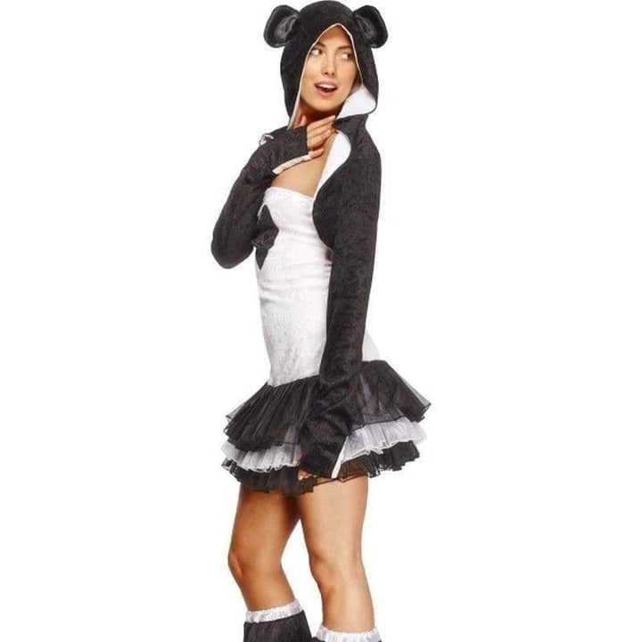 Fever Panda Costume Tutu Dress Adult White Black_3
