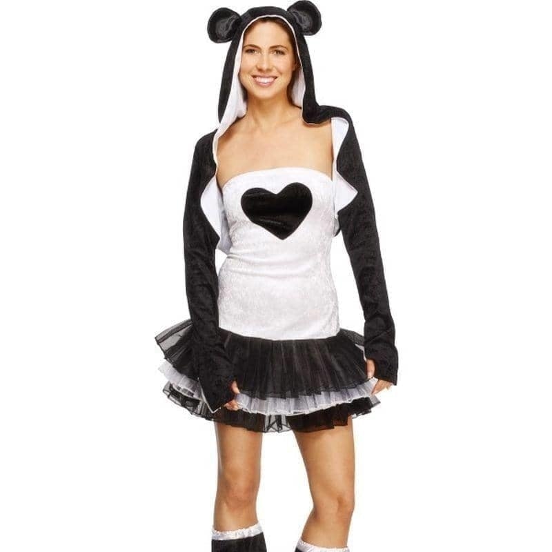 Fever Panda Costume Tutu Dress Adult White Black_1