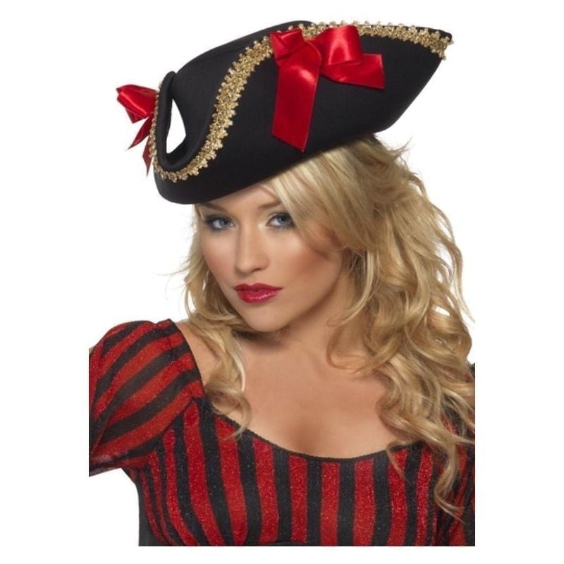 Fever Pirate Hat Adult Black 1