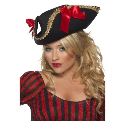 Fever Pirate Hat Adult Black 1