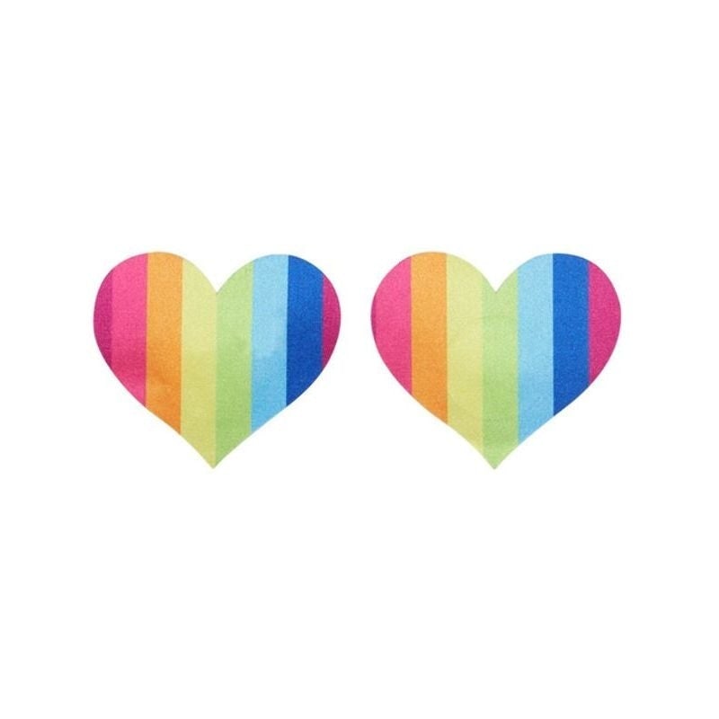 Fever Rainbow Heart Nipple Pasties 1