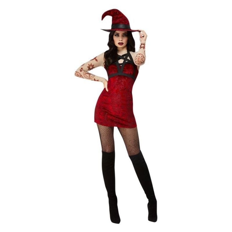 Fever Satanic Witch Costume Red 1