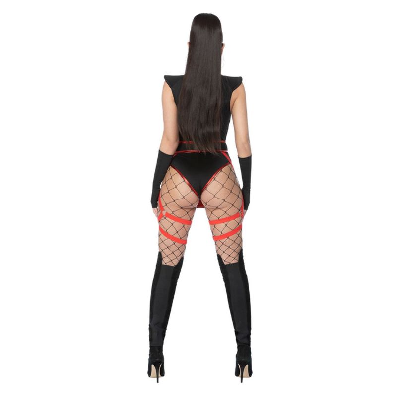 Fever Scarlet Ninja Costume Mask and Gloves 2