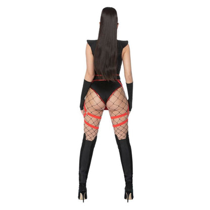 Fever Scarlet Ninja Costume Mask and Gloves 2