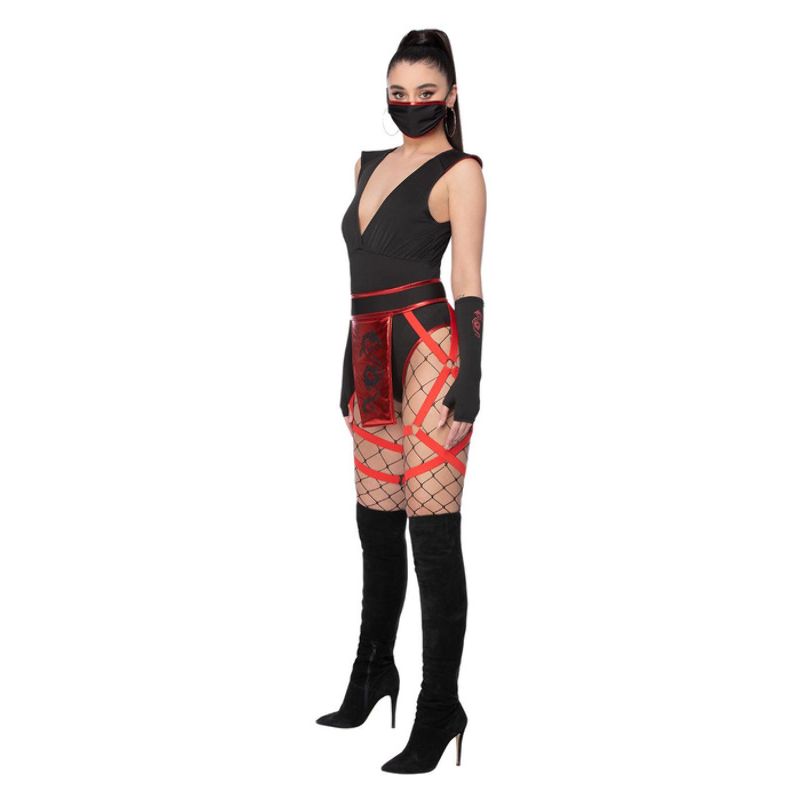 Fever Scarlet Ninja Costume Mask and Gloves 3