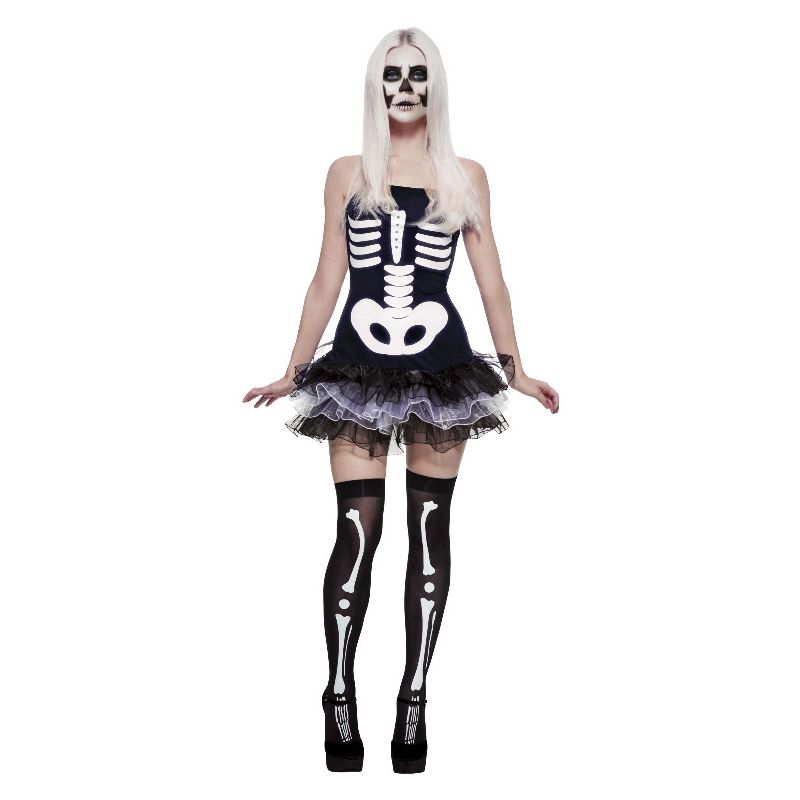 Fever Skeleton Costume Black Adult_1 sm-31969S