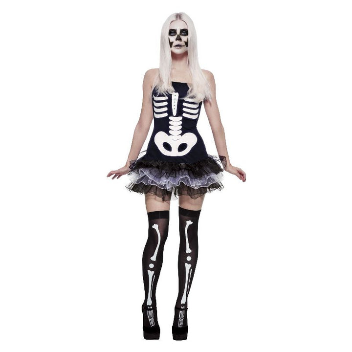 Fever Skeleton Costume Black Adult_1