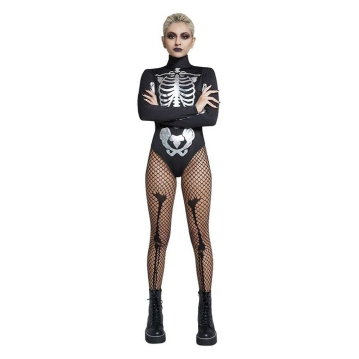 Fever Skeleton Costume Black & White_1
