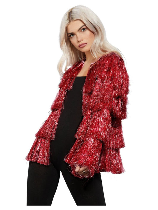 Fever Tinsel Festival Jacket Adult Red_1