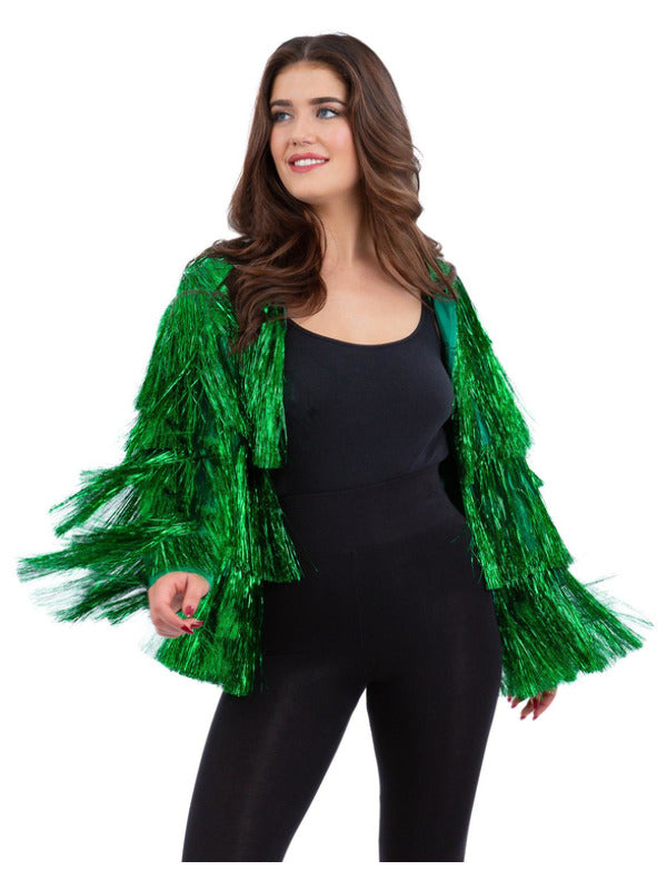 Fever Tinsel Festival Jacket Green_1