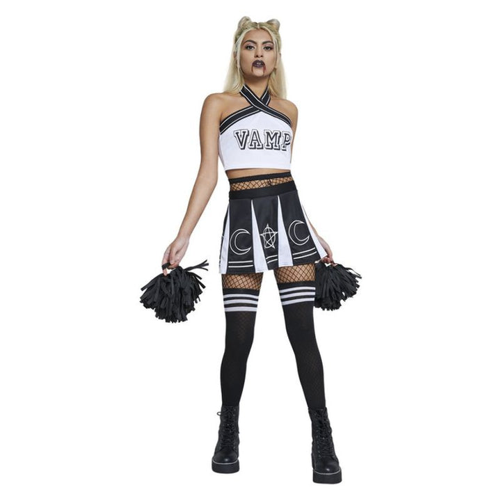 Fever Vamp Cheerleader Black & White Adult_1