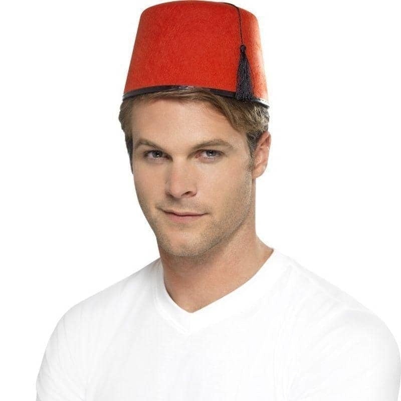 Fez Hat Adult Red13cm High_1