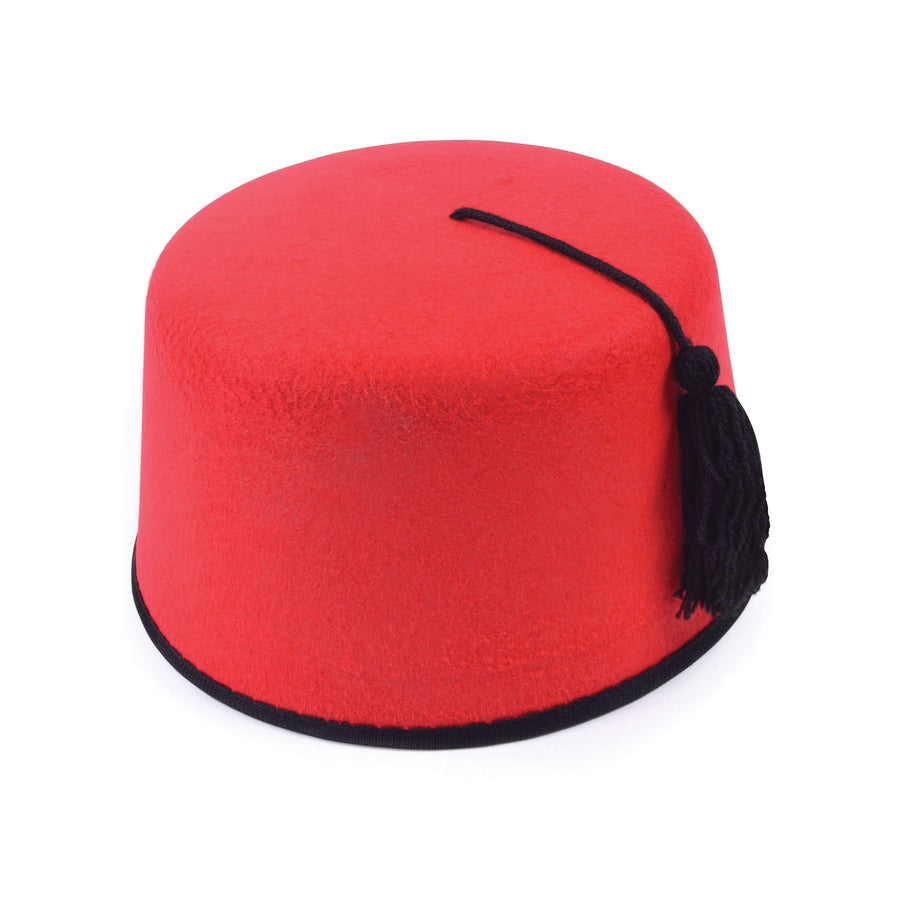 Fez Hat Red Felt Adult Moroccan_1