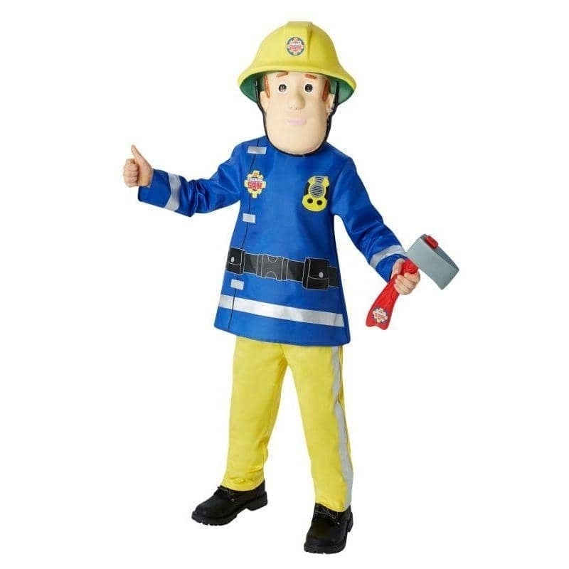 Fireman Sam Costume Firefighter Mask Axe Set_1