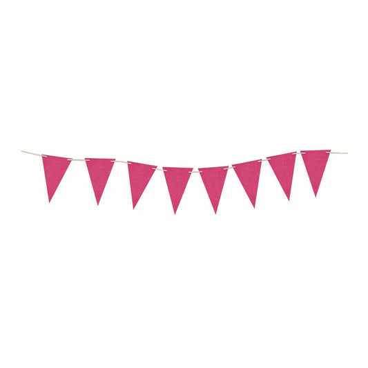 Flag Banner Hot Pink 2. 4m 8 Flags 1