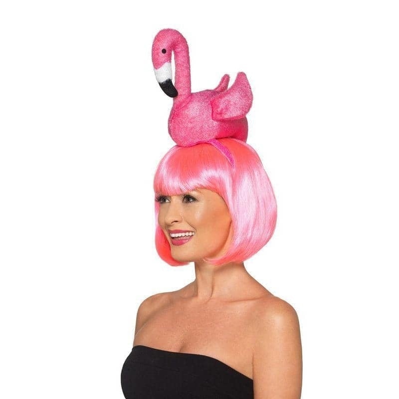 Flamingo Headband Adult Pink_1
