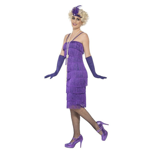 Flapper Costume Purple Adult 2