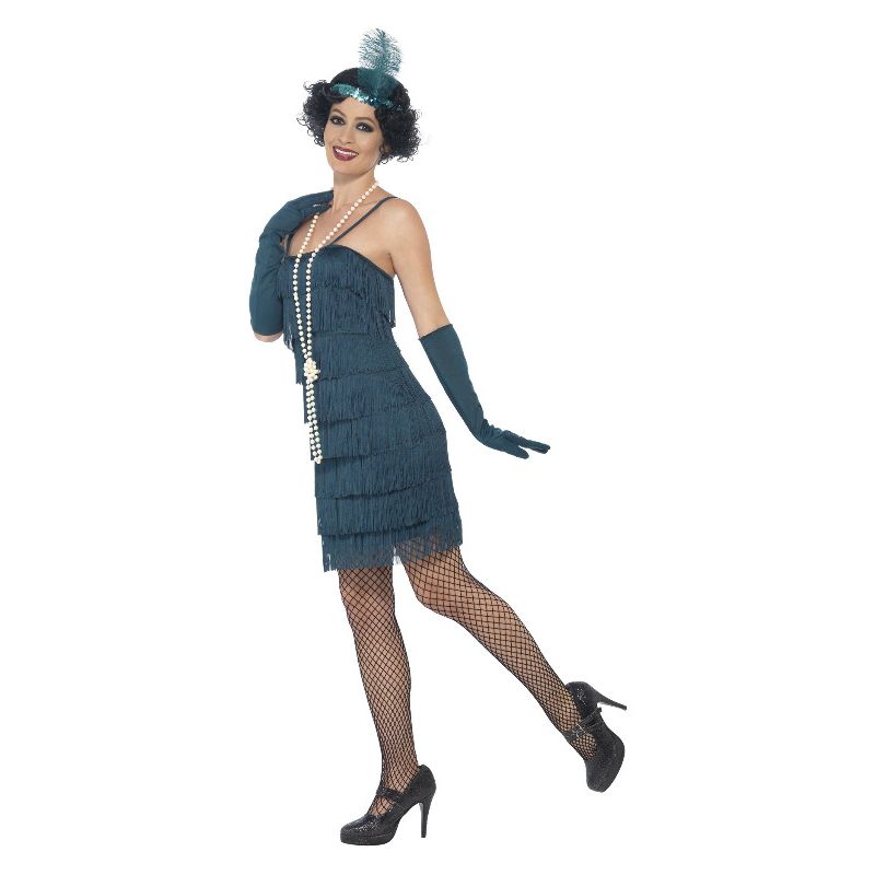 Flapper Costume Short Teal Green Dress 3