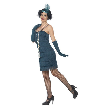 Flapper Costume Short Teal Green Dress 3