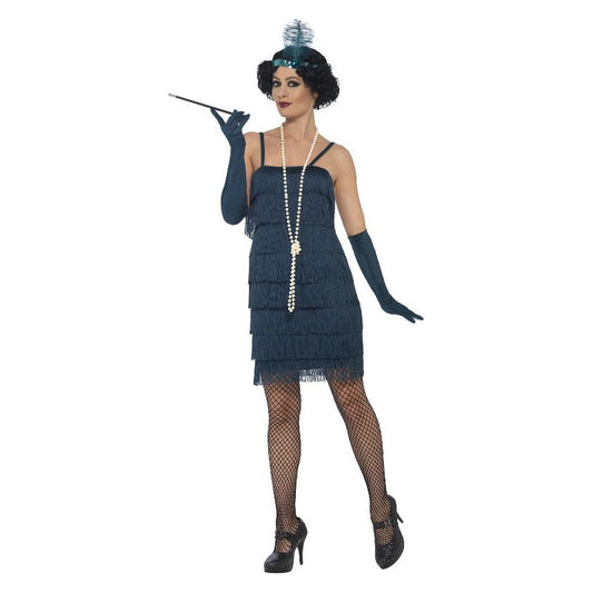 Flapper Costume Short Teal Green Dress 1