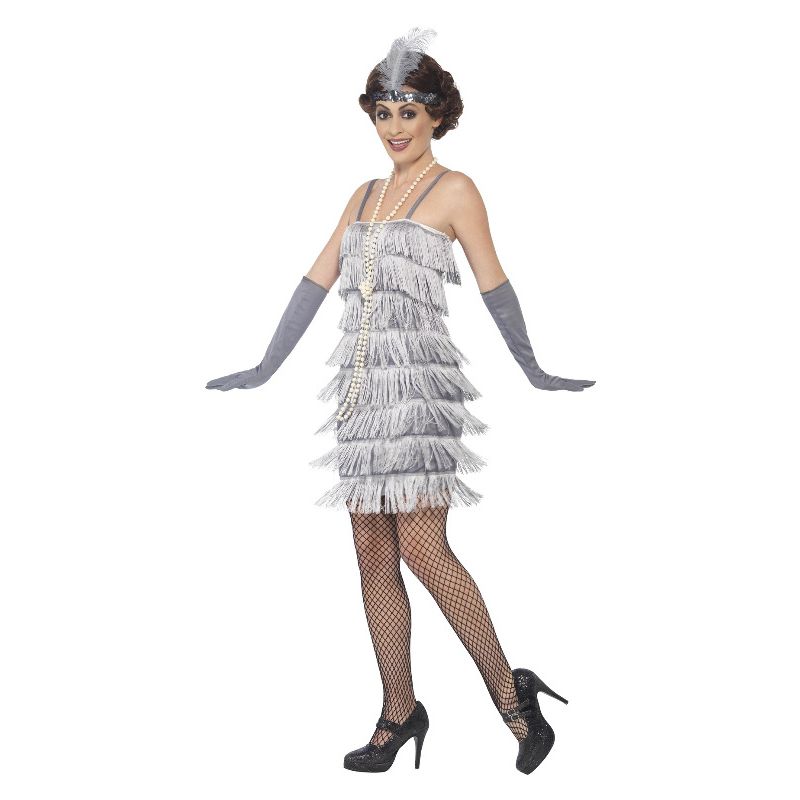 Flapper Costume Silver Adult_3