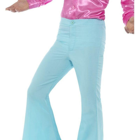 Flared Trousers Mens Adult Blue 1