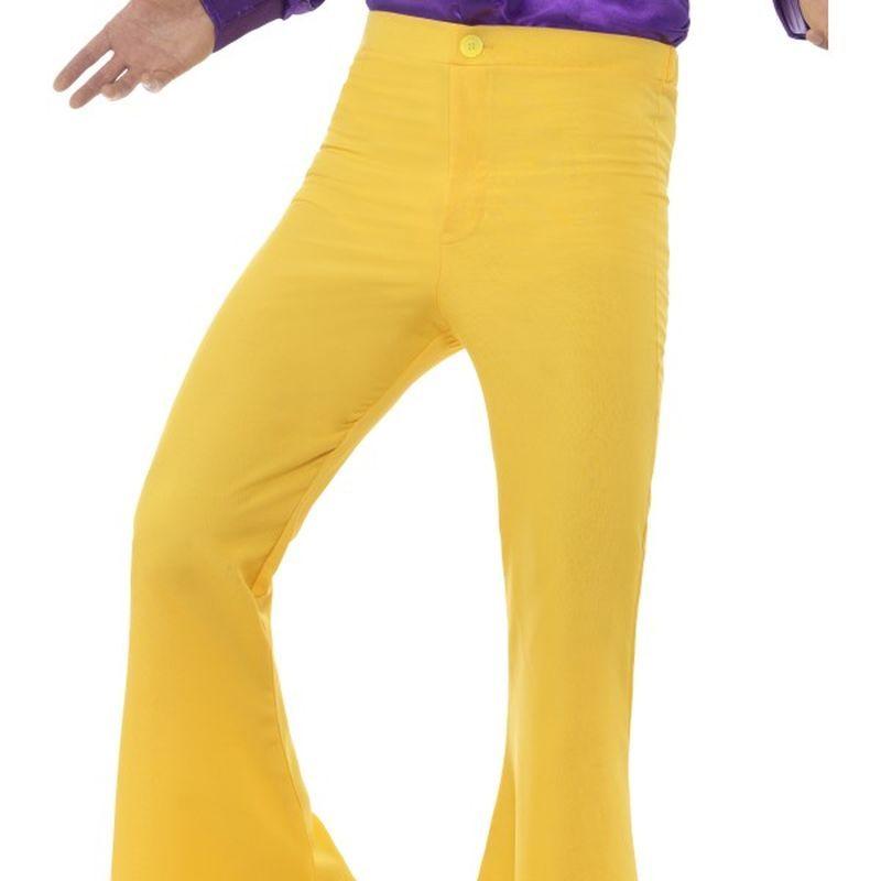 Flared Trousers Mens Adult Yellow 1