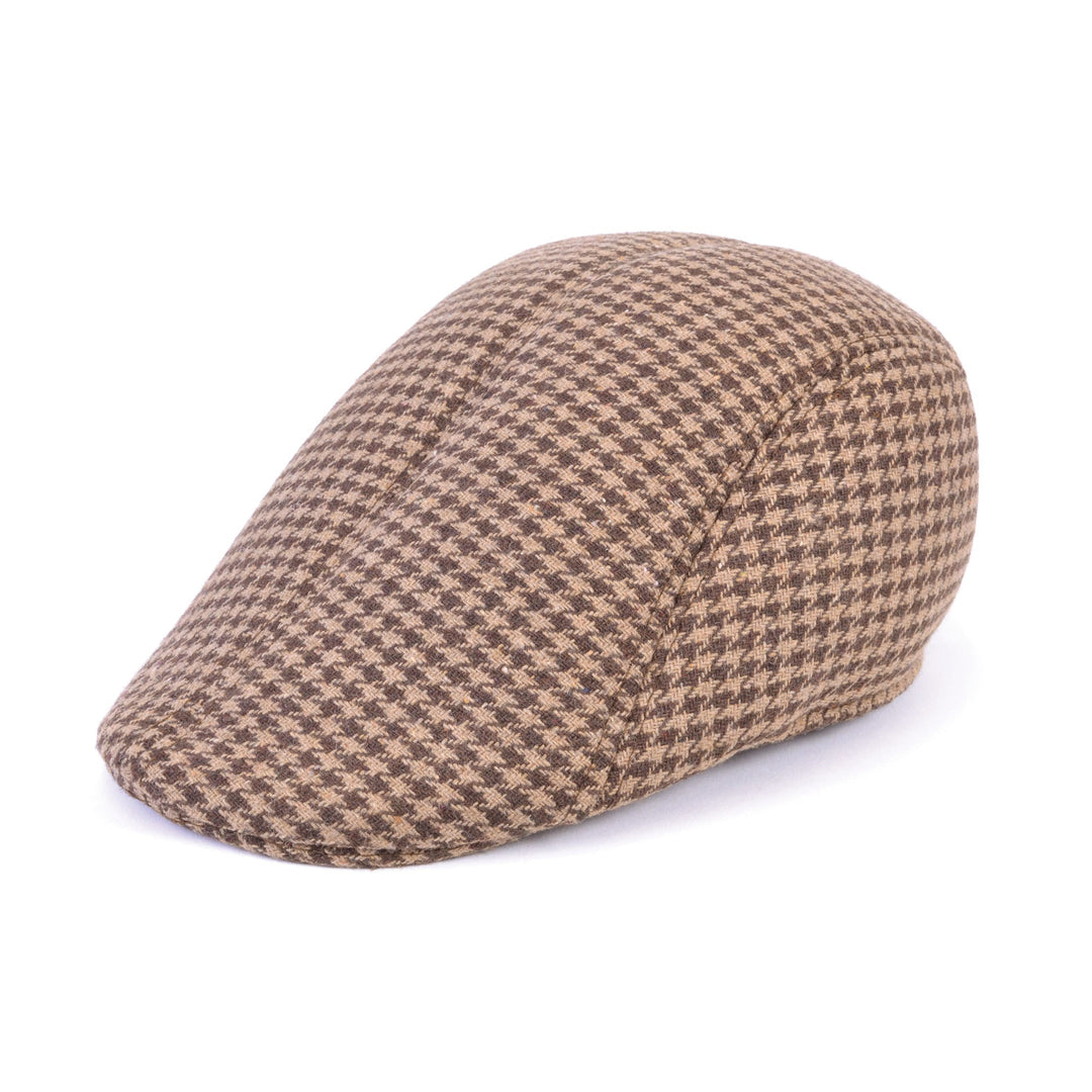 Flat Cap Tweed Brown Hat_1