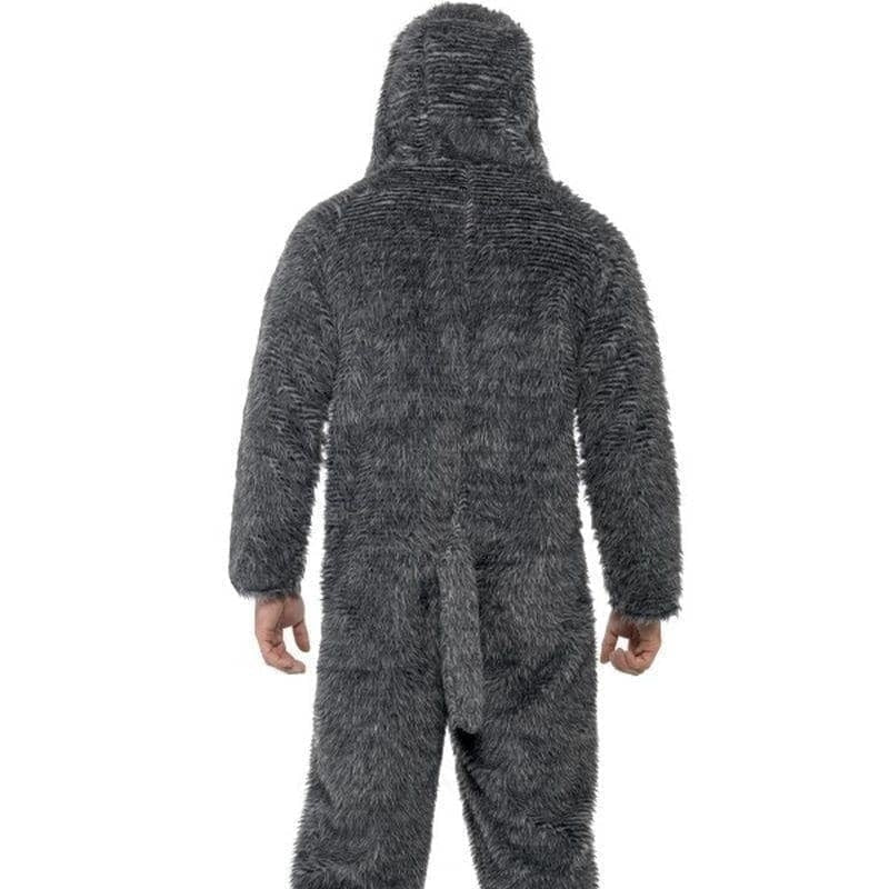 Fluffy Dog Costume Adult Grey Onesie 2
