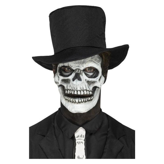 Foam Latex Skeleton Face Prosthetic Adult White 2
