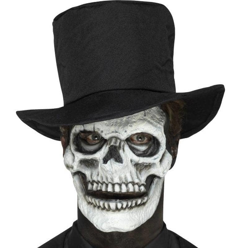 Foam Latex Skeleton Face Prosthetic Adult White 1