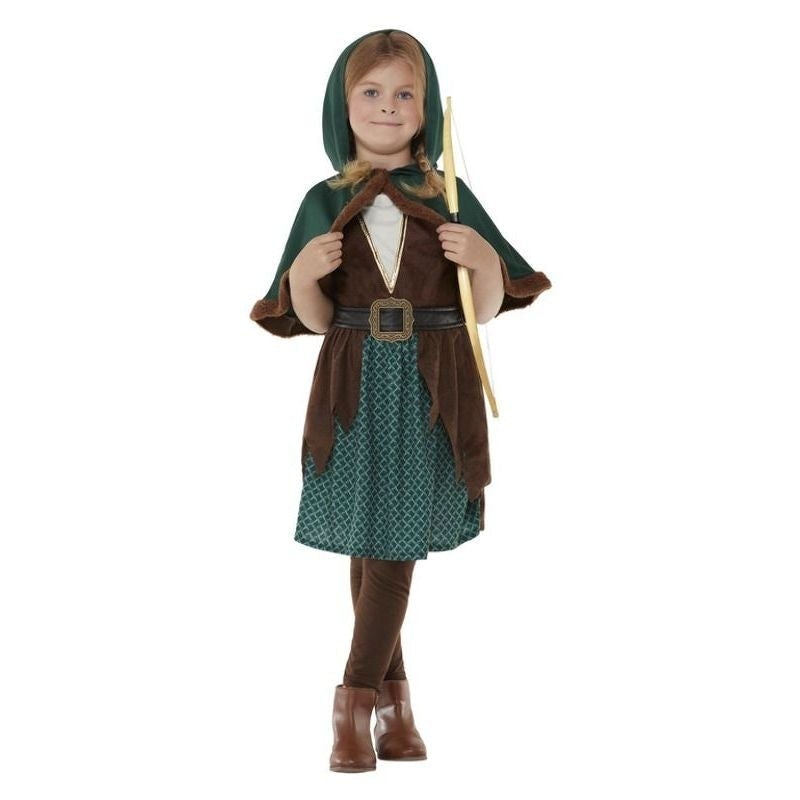 Forest Archer Costume Girls Robin Hood 1