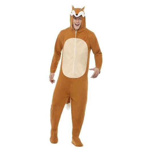 Fox Costume Adult All In One Orange 2