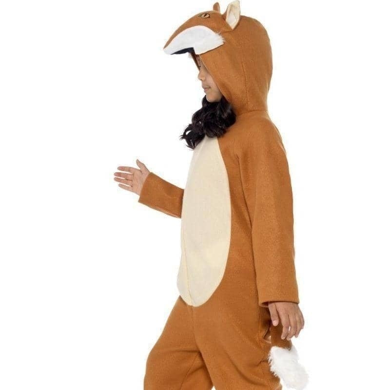 Fox Costume Kids Orange Jumpsuit Hood Tail 4
